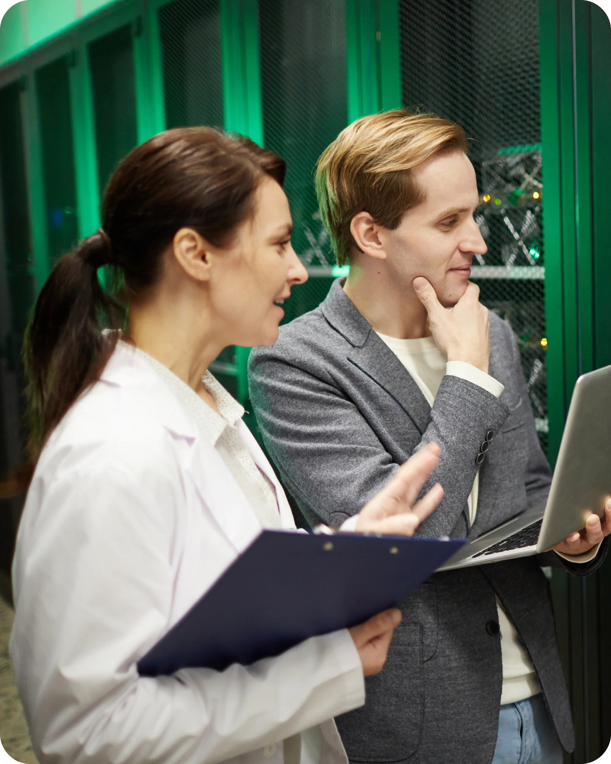 Abstract visualization of secure, encrypted data transfer.